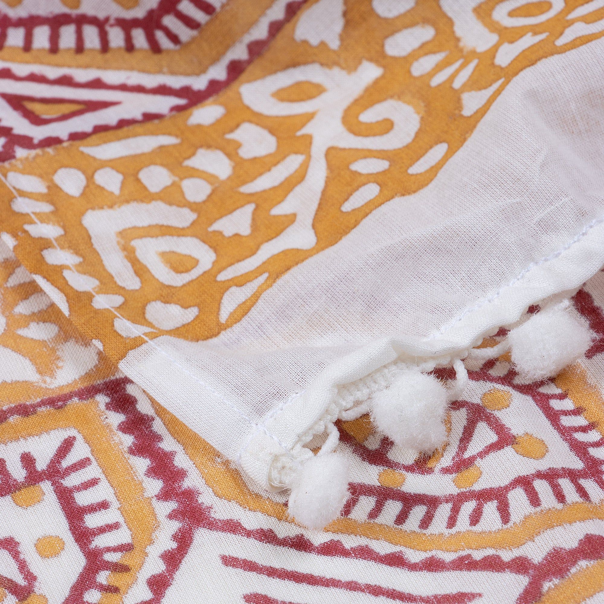 Handmade Printed Pure Cotton Stole For Women